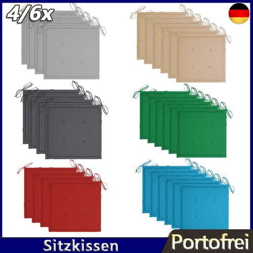 Sitzkissen gartenstuhl - 4/6x,