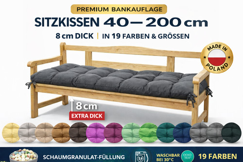 Bankauflage dick - 8, cm